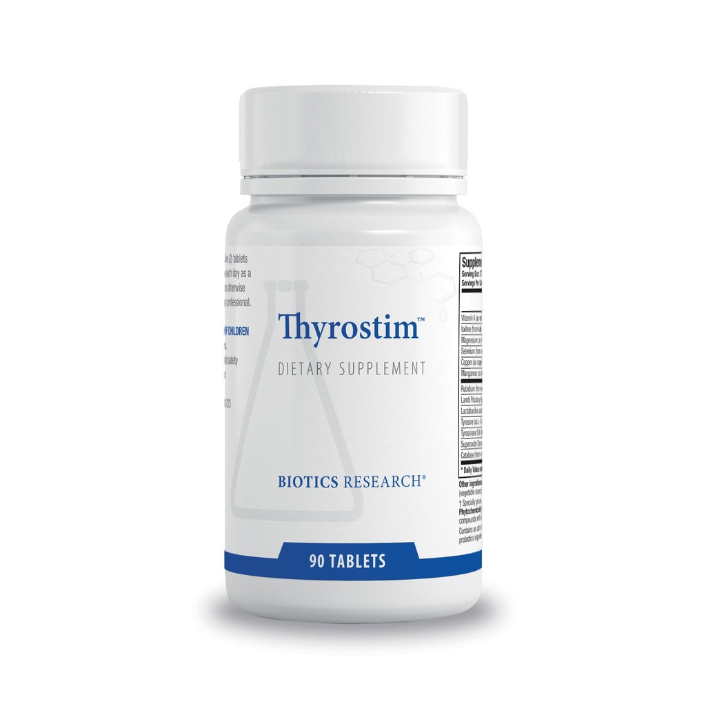 Biotics Research ThyrostimTM – 内分泌支持,平衡甲状腺激素,T3,T4, Aid Throid Gland, Boost代谢, Aid in Distriction, 支持神经系统90平板