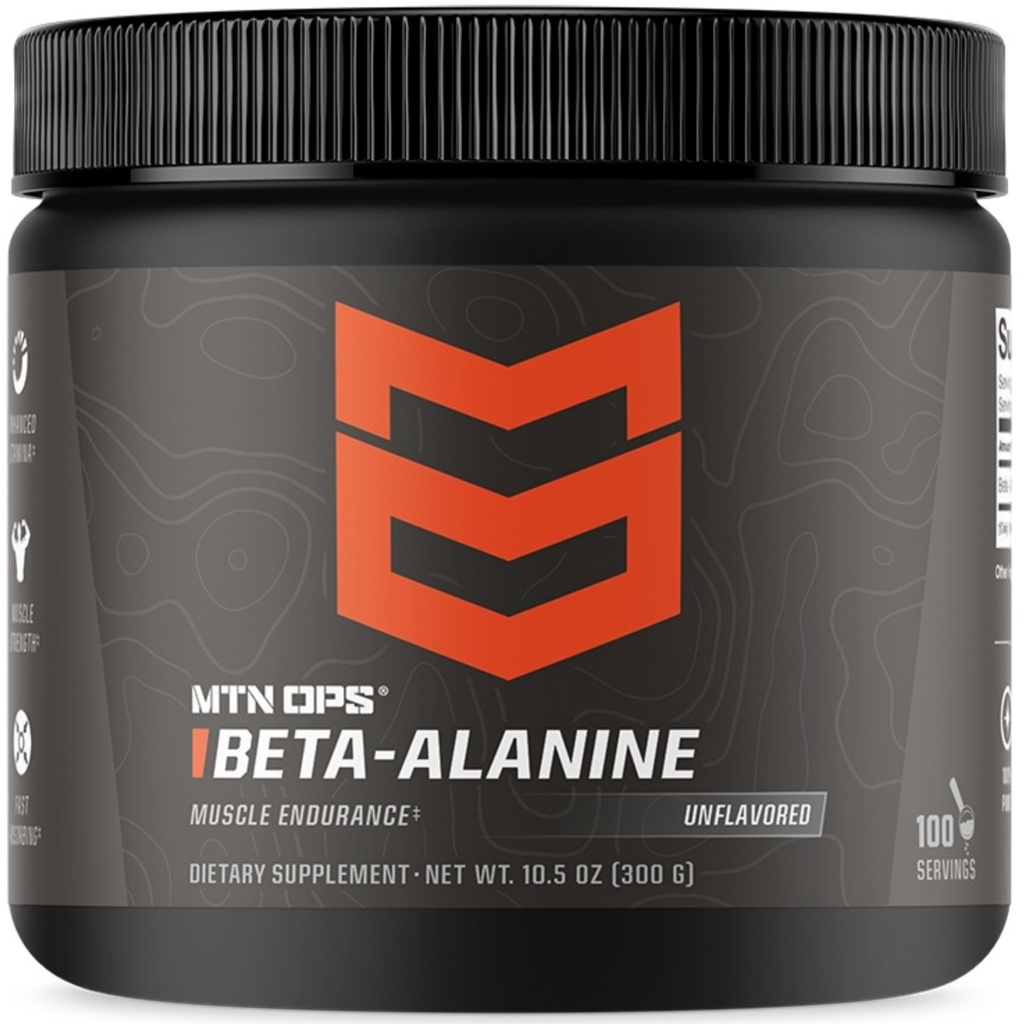MTN OPS Alanine Powder PreWorking for Muscle Endurance & Force, 3g of Beta Alanine per Service, 不受欢迎的100种服务
