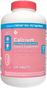 成员用维生素D-3600表的Mark Calcium 600mg