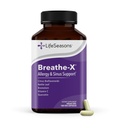 Breathe-X - 过敏和辛纳斯救济补编 - 支持辛努斯和鼻部不适 - 非昏睡和快速行动 - Quercetin, Bromelain, Citrus Bioflavoids, Nettle Leaf & Vitamin C - 180 Capsules
