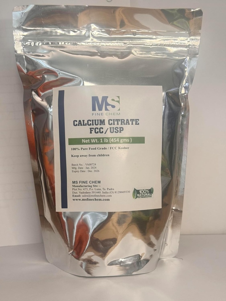 分子酸盐粉 - 分子酸盐补充剂, 分子酸盐1000mg - Gluten Free, 4500mg (1000mg Calcium) 每服 - 1磅
