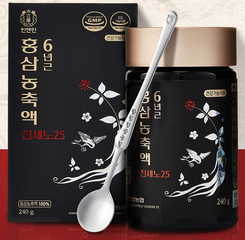 Gangwoninsam) 韩国红金森提取器 Ginseno25 240g / 8.46 f. oz – 包含100%纯朝鲜6年老红金森根提取器