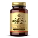 Solgar Alpha Lipoic Acid 200 mg, 50 蔬菜罐头 - 抗氧化剂支持 - 帮助回收Glutathione,维生素C & E, CoQ-10 - 非GMO, Vegan, Gluten Free, Dairy, Kosher - 50 services