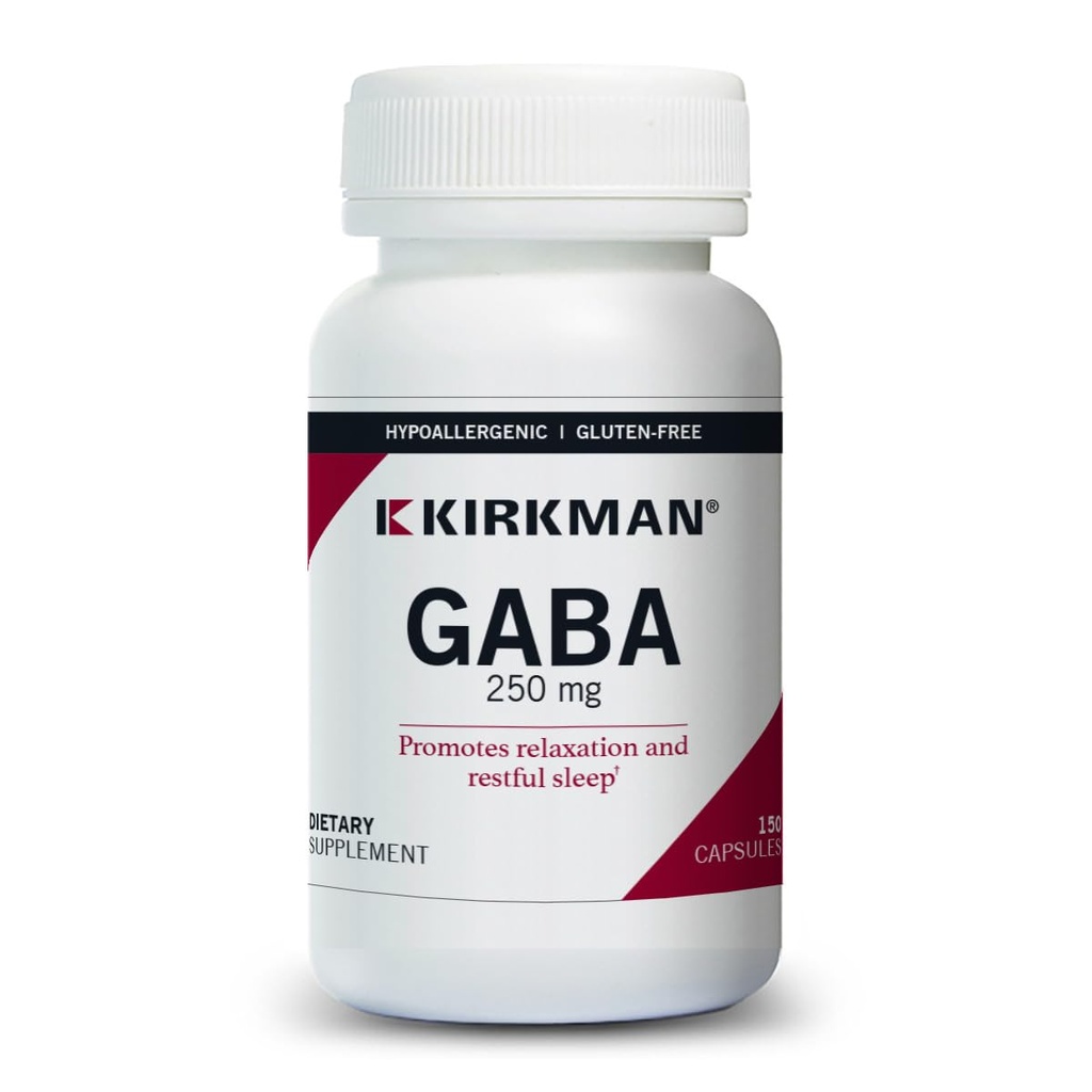 Kirkman GABA 250 mg - 假阳性,150 Capsules