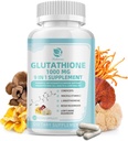 Glutathione 补充1000 mg,蘑菇补充剂 维生素C,Niacin - 肝脏解毒剂,免疫支持剂和抗氧化剂,减少L-Glutathione 120 Vegan Capsules - 非转基因生物