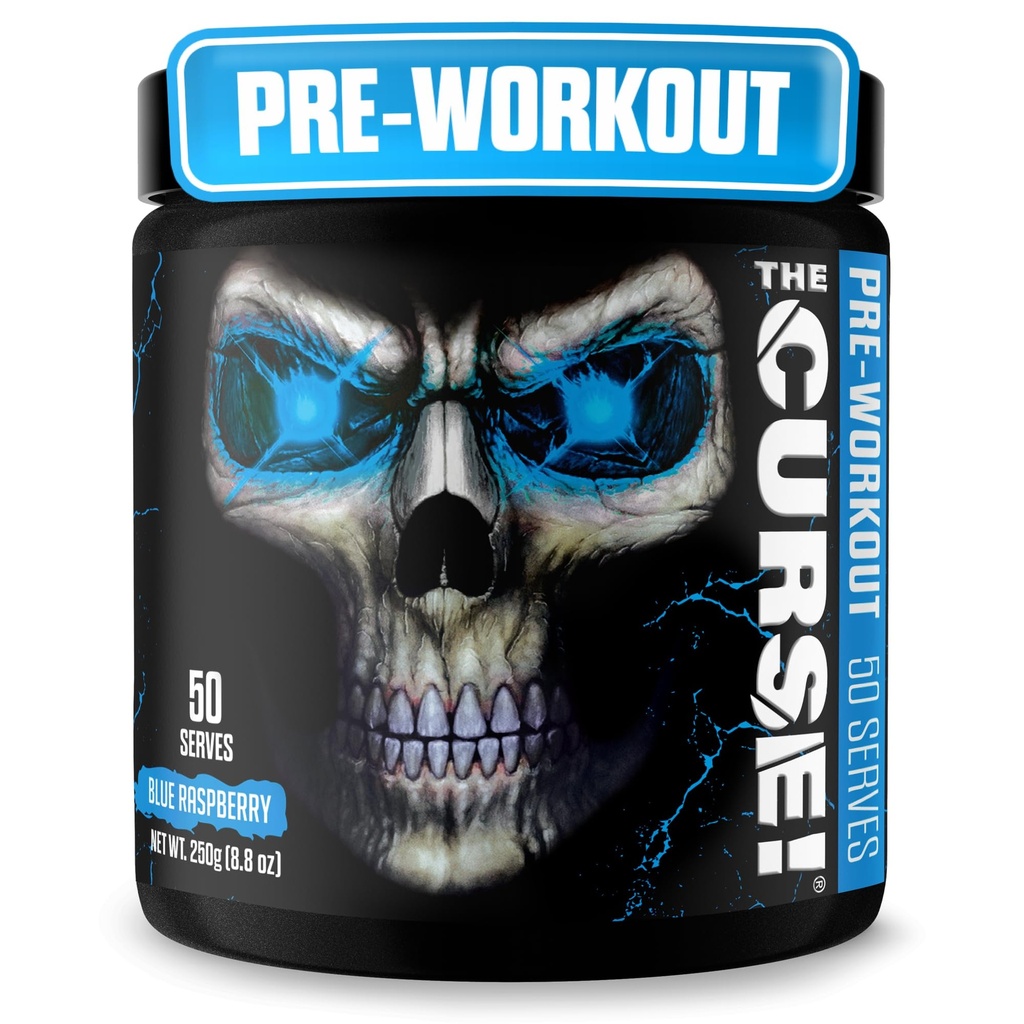 JNX 移植诅咒! 男、女、咖啡因、Beta-Alanine、Creatine、L-Citrulline、50名服务员、蓝莓火焰 — 助力能量、力量和焦点