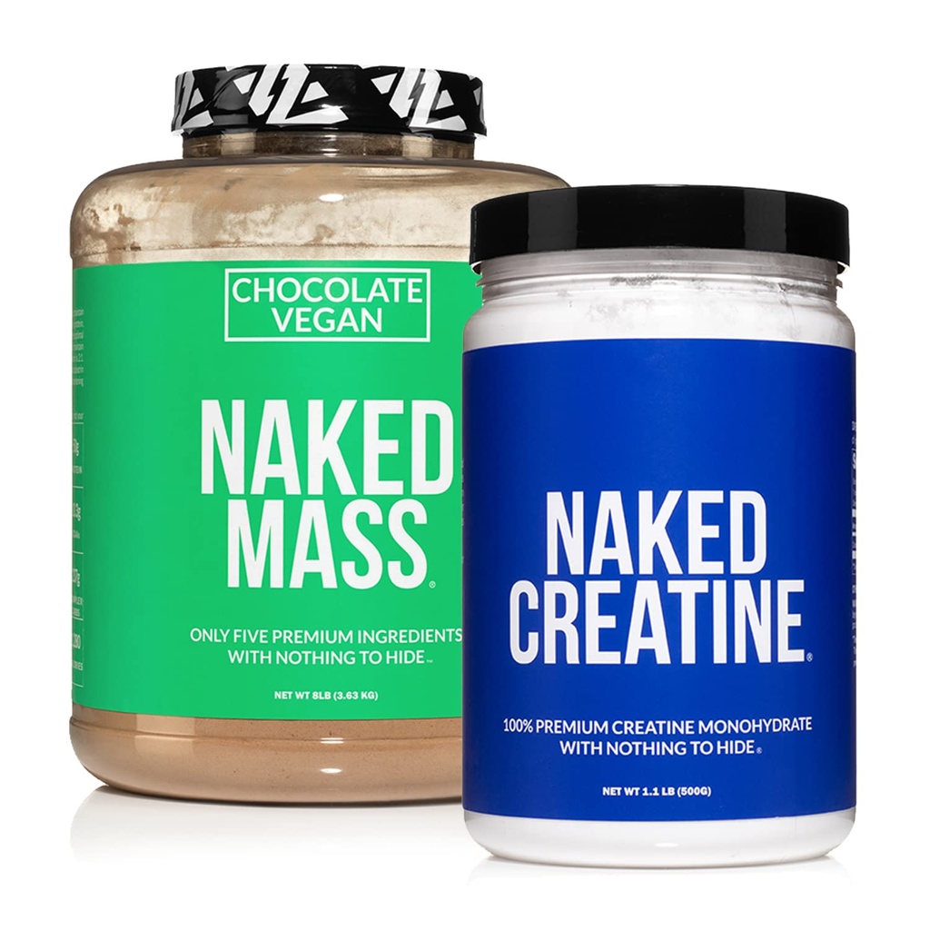 NAKED 无糖蛋白盒:8LB巧克力Vegan 弥撒Creatine