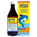 Ballena Azul Aceite de Hígado de Bacalao para Armatos y Niños, 成人和儿童的COD肝脏油,维生素A、D、E、B1的良好来源,饮食补充,Omega 3,Inmune System Boost(ORANGE 15 OZ)