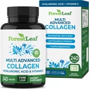 林叶多烯烃-Collagen Men & Collagen Women - 用维生素C & Hyaluronic酸水解Collagen补充剂-Collagen Capsules for hair, Skin & Nails (240 Peptide Capsules) (英语).
