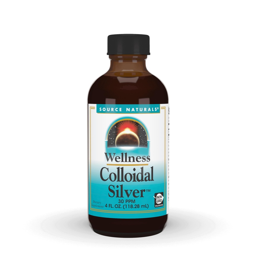 来源:自然井(Naturals Wellness Colloidal Silver)30 ppm,支持物理井* - 4 Fluid oz