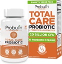 Probulin Total Care Probiotic Supplement, Daily Gut, Digestive, and Immune 健康 Probiotics for Men and Women, 20亿 CMFU, Vegan, 90 瓶装
