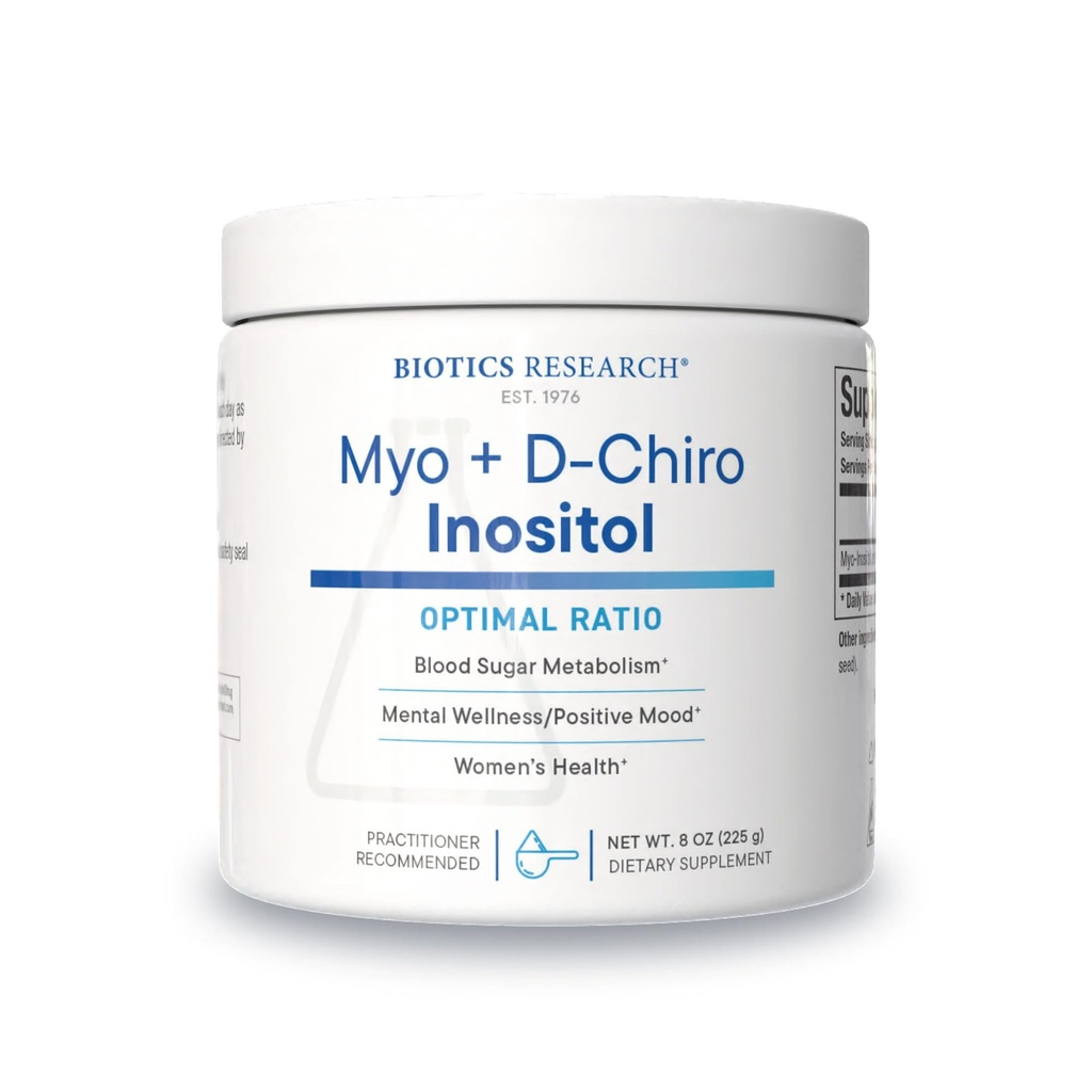生物研究平衡 B8 粉末, Myo inositol 和 Dhiro inositol, 40:1 比例, 妇女健康, 神经交流, 脂肪代谢, 血管健康, 毛发生长 8 Ounces