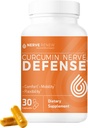 NERVE RENEW Curcumin Nerve Defense 配有 Meriva Curcumin Phytosome 用于完整的 Nerve Nourishment 和 Comfort - 优化 Curcumin 与 黑胡椒 提取 - 30 Capsules