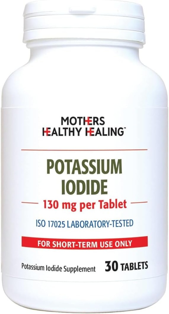 碘化钾 130 mg KI 补充 + 30 片 支持甲状腺素 + 碘 - YODO Naciente