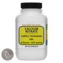 Calcium Nitrate [CA(NO3) 2] 99% AR Grade Prills 8 Oz in a Space-Saver Bottle
