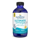 北欧自然(United Naturals Ultimate Omega Xtra Liquid,Lemon Flavor - 8 oz - 3400 mg Omega-3 + 1000 IU 维生素D3 - EPA & DHA - 大脑,心脏,联合和免疫健康 - 非GMO - 48 服务