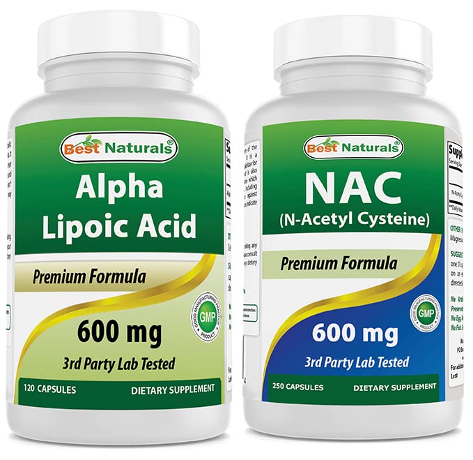 最佳天然物 Alpha Lipoic Acid 600 mg & NAC N-乙酰基-Cysteine 600 mg