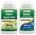 最佳天然物 Alpha Lipoic Acid 600 mg & NAC N-乙酰基-Cysteine 600 mg