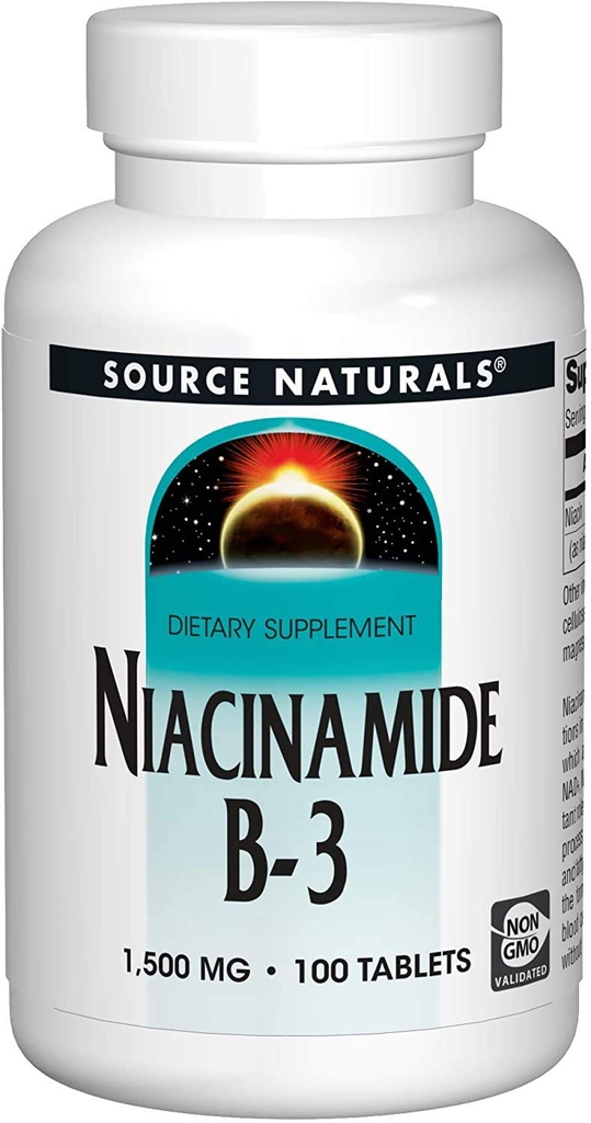 资料来源:Naturals Nacinamide 1500mg,100 Tabs (2 Pack)
