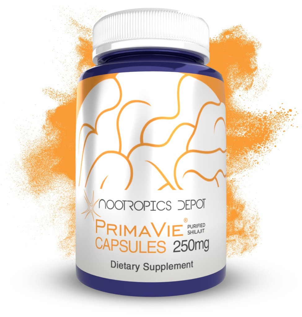 PrimaVie Shilajit Capsules = 250mg = 30 Counter = 纯化 摘录 = Ayurveda 补充 = 支持 Mitochondrial 函数 + bosts 耐力