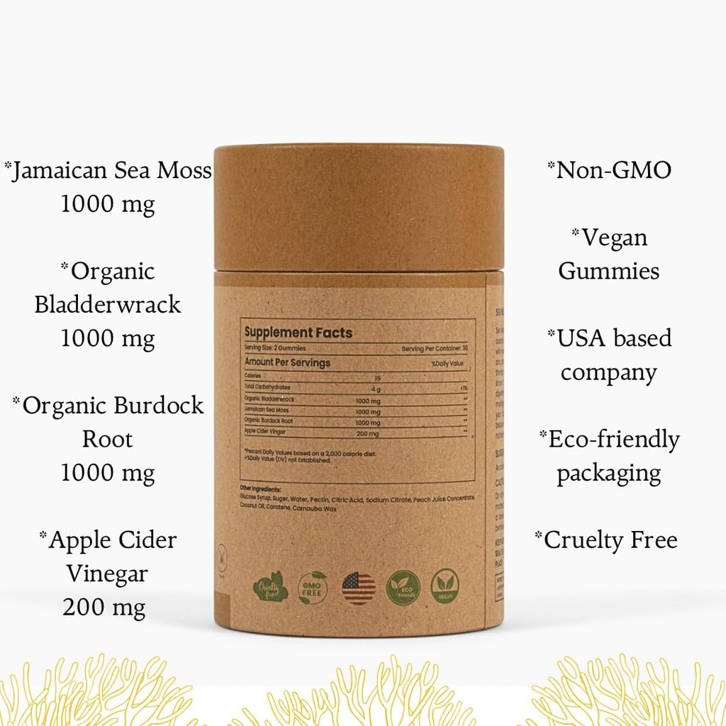 牙买加海 Moss + Apple 苹果苹果醋(Vegan Sea Moss)