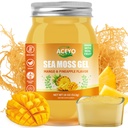 ACEYO(18 OZ) 爱尔兰海 Moss Gel Raw Vegan Mango Pineapple Flavor 102 维生素和矿物野生收获非GMO