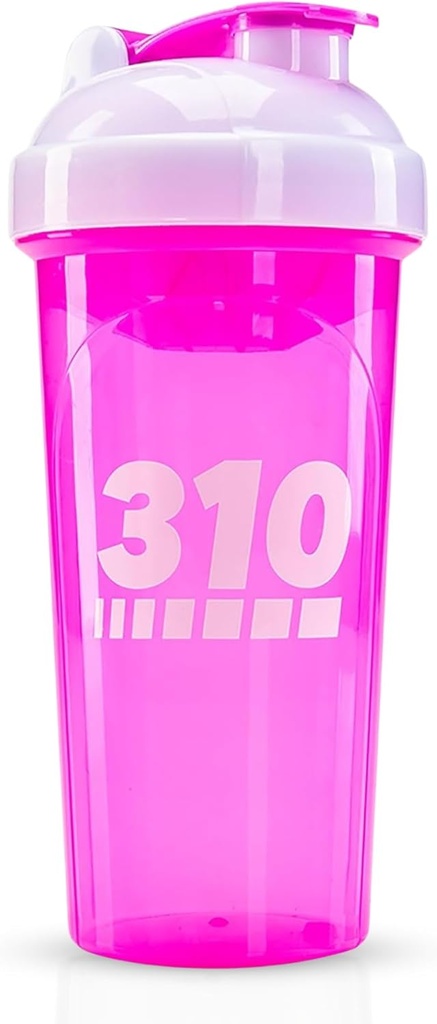 310 营养蛋白质摇摆瓶 - 耐用Blender 瓶子摇摆剂换食蛋白粉,柠檬水混合剂,以及前期工作 - BPA- Free & Dishwasher 安全混合剂杯 - Pink