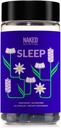 裸睡-GABA L Theanine 自然睡眠援助-柠檬鲍姆,拉凡德,和Melatonin 提高放松度和睡眠质量-Gluten-Free and Vegetarian-30 Capsules