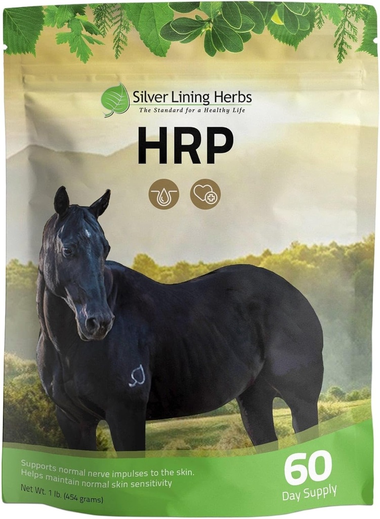 Silver Linning Herbs HRP - 支持自然神经炎症对马皮的影响 - 促进正常皮肤敏感性 - 帮助过度活性神经炎 - 马皮的草药补充剂 - 1 lb Bag