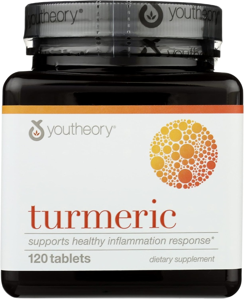 Youtheory Turmer 高级饮食辅助,支持健康炎症反应,120平板