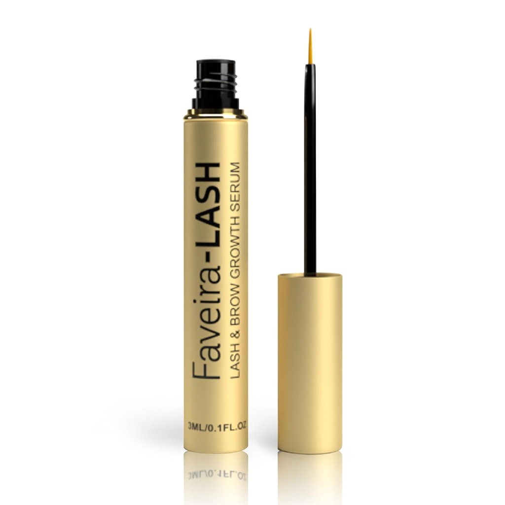 眼球血清促进眼球生长: Faveira Beautifule 眼球血清和 眉球血清具有高级公式,用于更长的Fuller和Thicker Luscious Lashes和眉球3ML