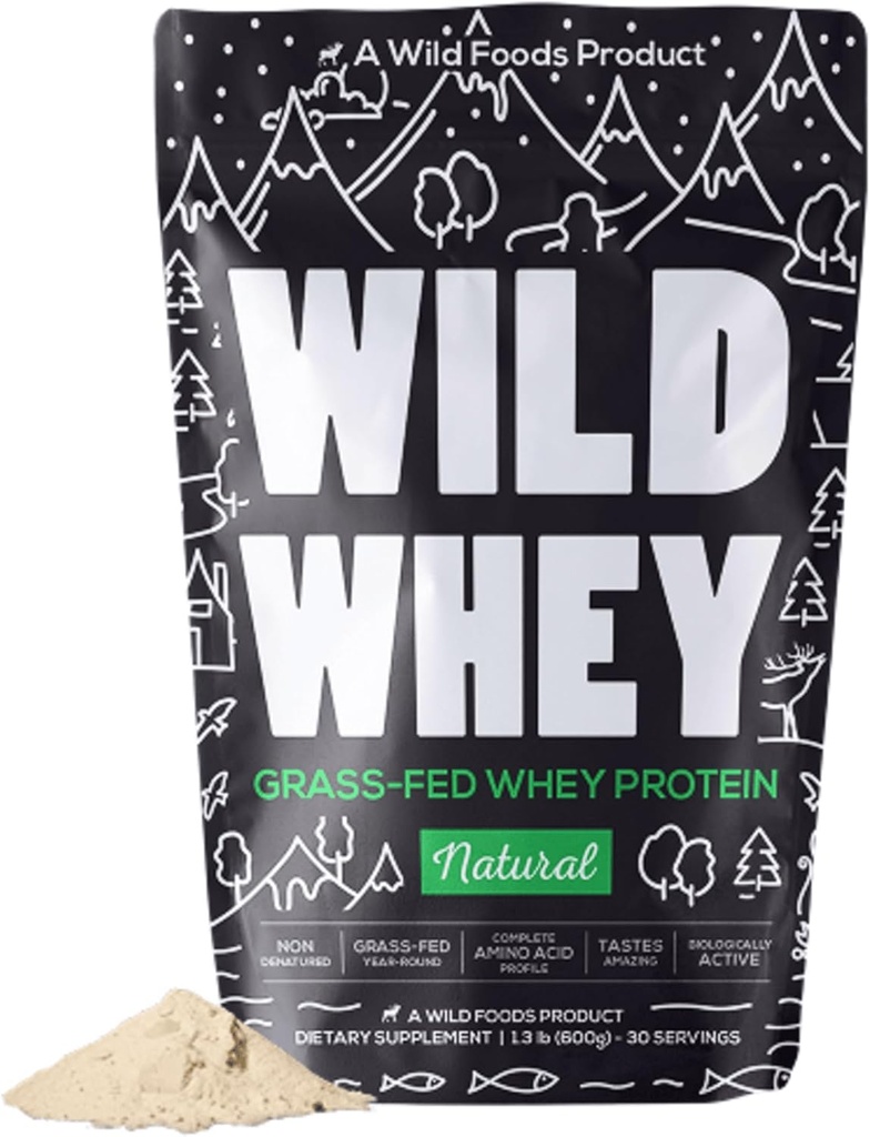 Raw Grass-Fed Whey蛋白,冷过程,不成熟, Pasture-Raized Cows, Low Carb, Keto, Paleo Friendly, GMO- Free, Gluten-Free, rBGH-Free, U.S.A Made, 480g 蛋白质(1.32英磅不香)