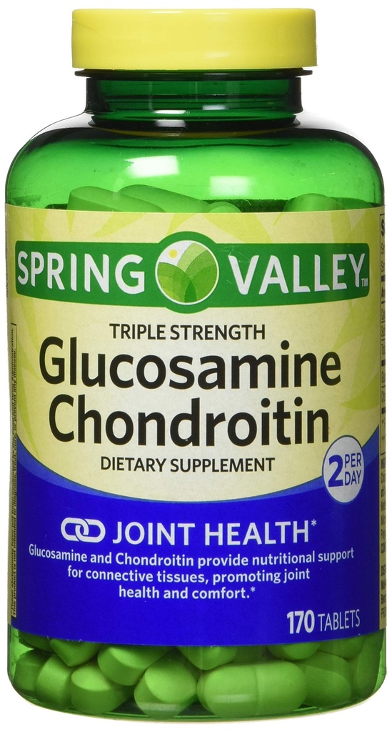 春谷 - Glucosamine Chondroitin, 三重力量, 340块平板, 双包