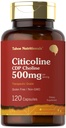 Tahoe 营养学 Citicoline 500mg 120 Capsules CPP 选择性补充 治疗学分 免费Gluten 非GMO
