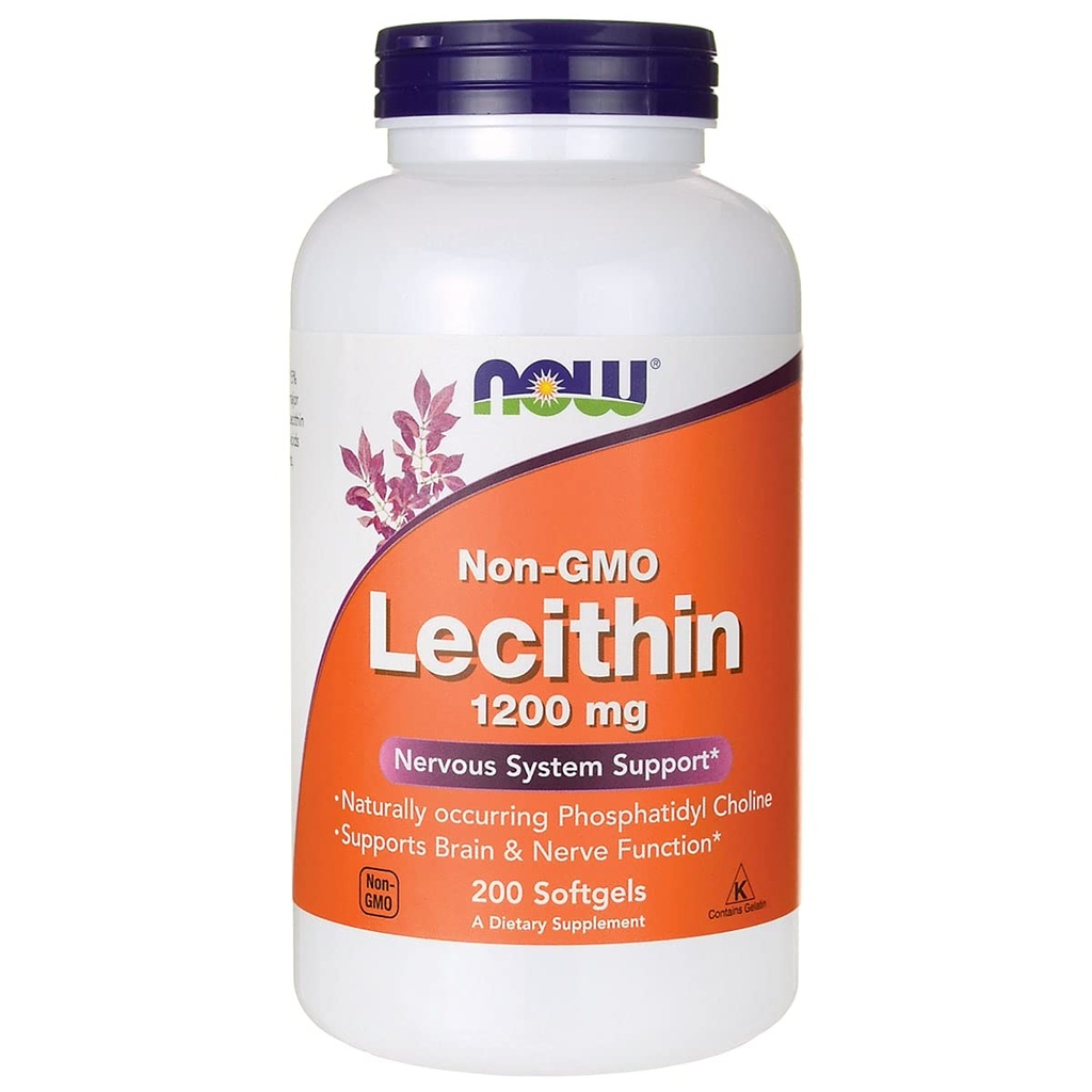 现在食品 非GMO Lecithin 1,200 mg 200 Sgels