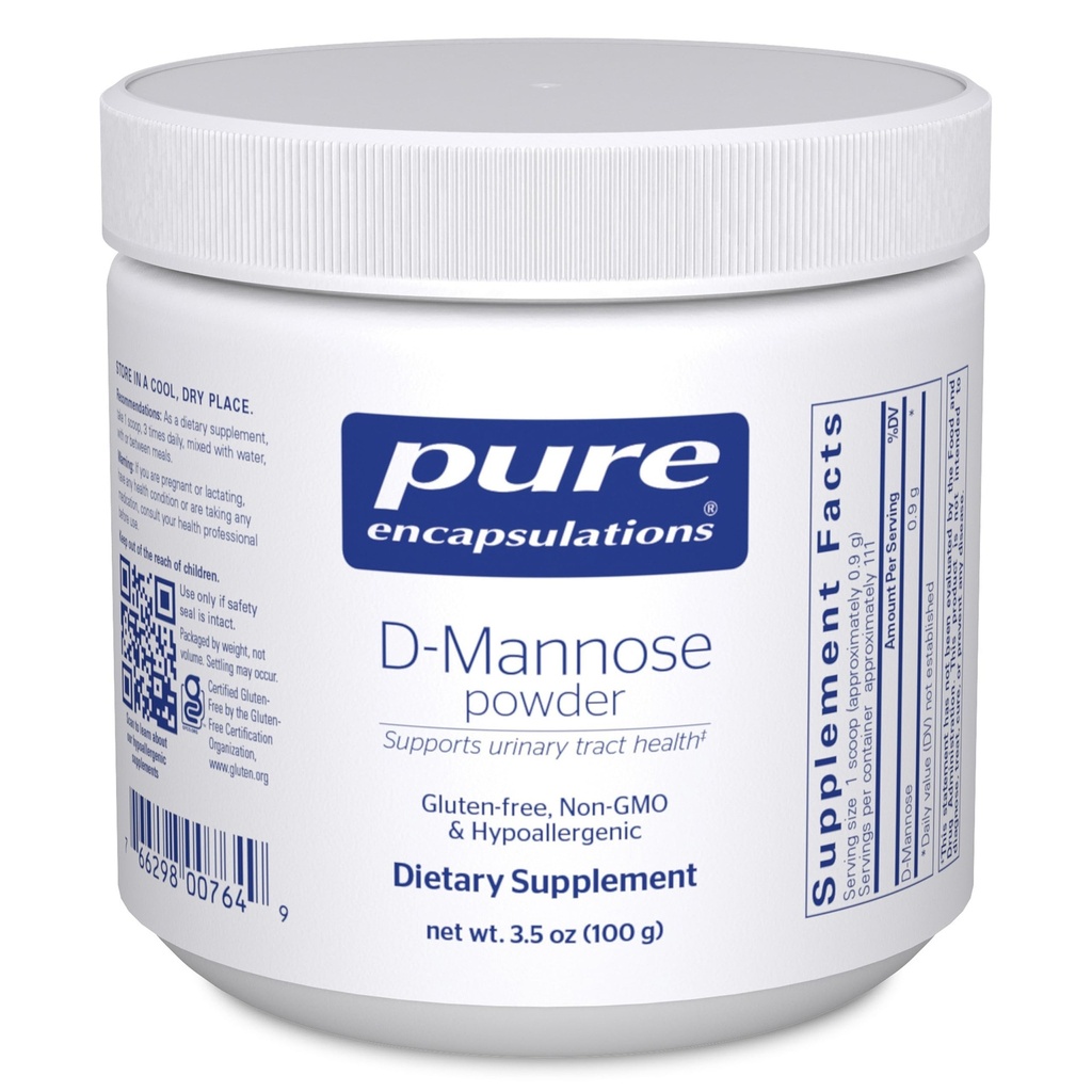 纯封装 D-Mannose 粉末 - 用于尿道切除支持 - 尿道切除支持 & Bladder 健康* - 易溶解粉末 - 非 GMO & Vegan - 3.5 oz