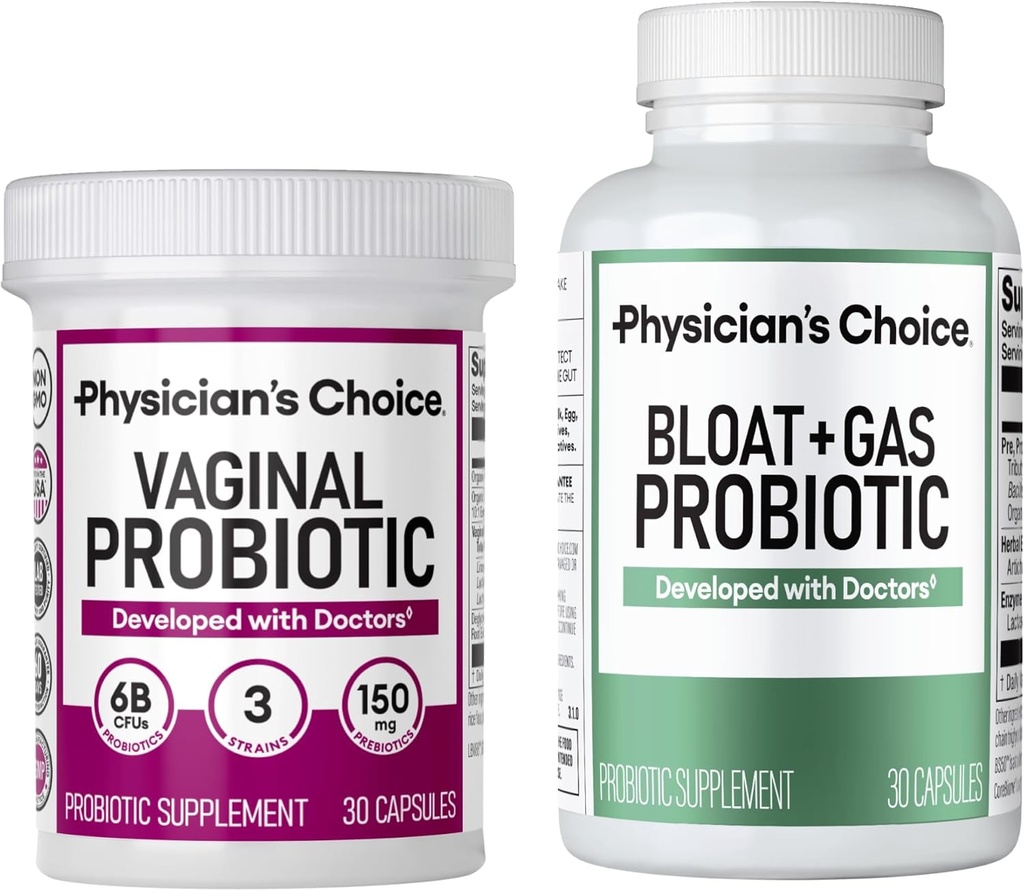 医学家的CHOICE 阴道健康 Probiot 30cm + Bloat & Gas Probiot 30cm – 妇女月救济 Combo