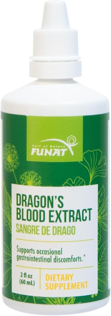 FUNAT 龙的血液提取滴滴 - 胃肠支持的自然消化补充 - 60ml → Santre de Dragón Gotas