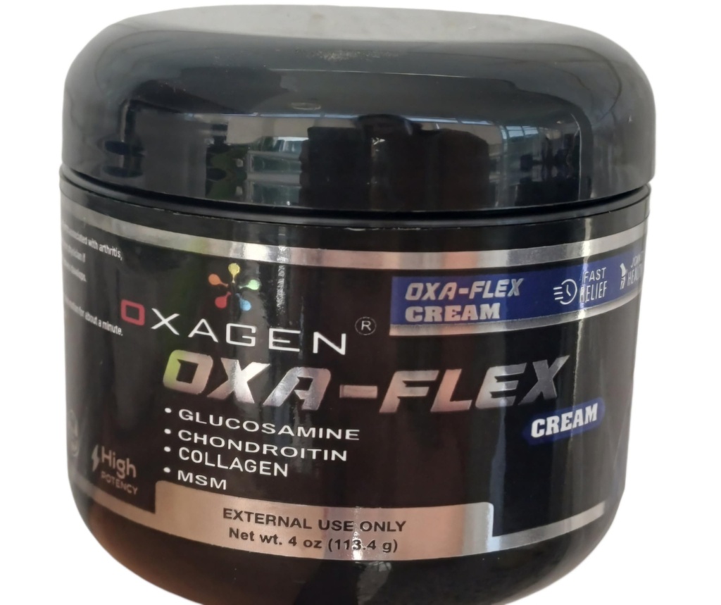 OXA-Flex Glucosamine & Chondroitin Cream 与 MSM & Collagen – 男女天然奶油 – Soothe Joint, Bone & Muscle pains, 改善流动性, Relieve 的不适和加速愈合 - 4 Oz