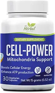 细胞动力 Mitochondrial 支持 - Mitochondrial Energy Boost 草药补充 - 天然支持增强 ATP 生产和细胞维度 - 100% 自然和草药