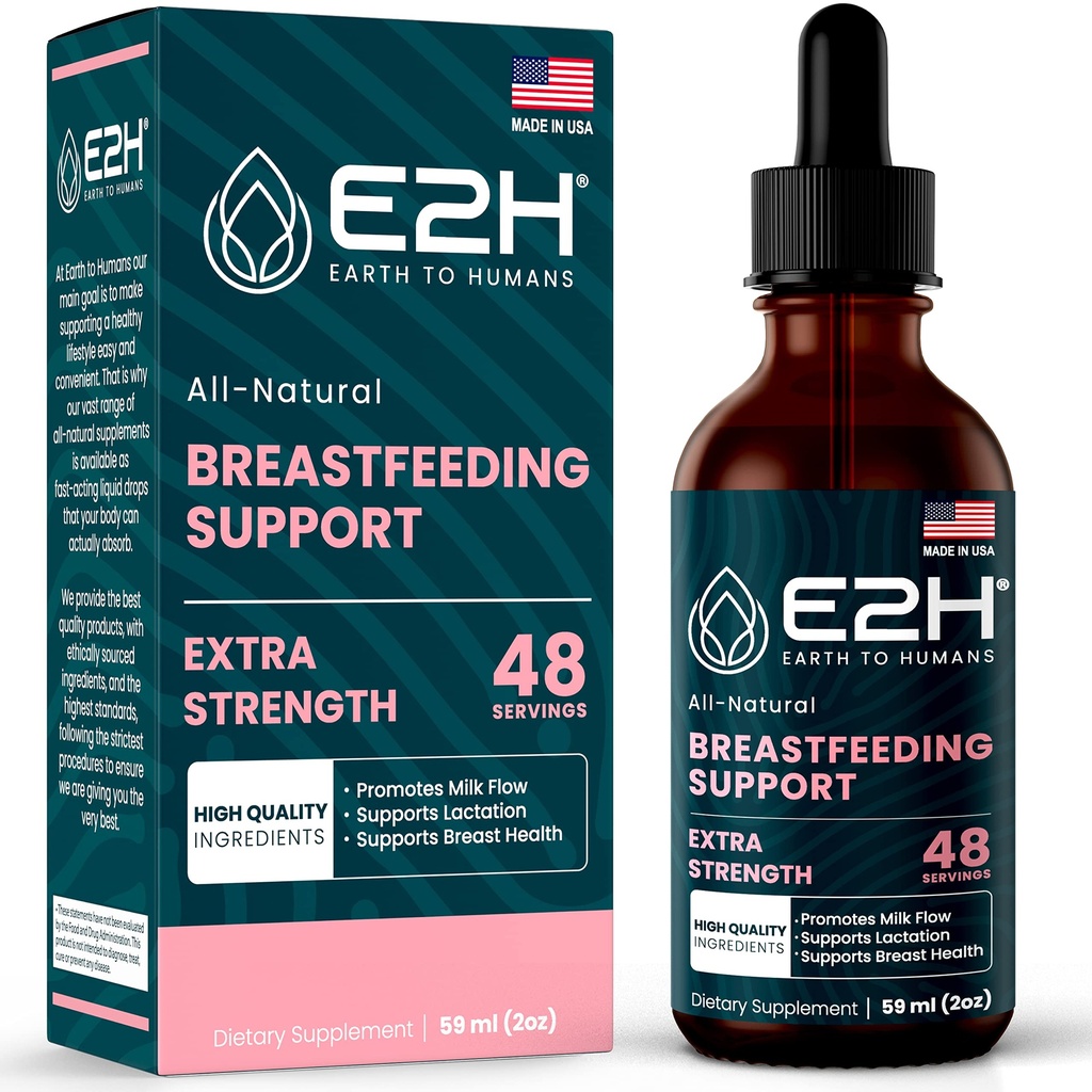 E2H 母乳喂养补充和哺乳支助 -- -- 液体哺乳补充 -- -- 包括芬努格里克、牛奶甲壳虫、芬内尔和更多 -- -- 无酒精 -- -- 维根 -- -- 2 Fl Oz
