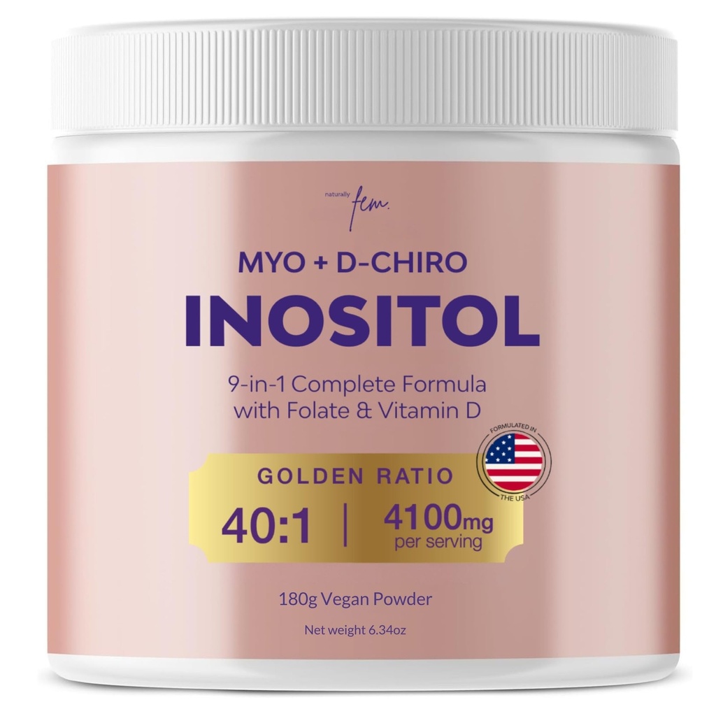 QSTA Myo-Inositol & D-Chiro Inositol 女子4100mg(40:1比例) – 9-in-1 荷尔蒙与代谢支持 PCOS 多维塔明. 荷尔蒙余额的Inositol粉末补充剂