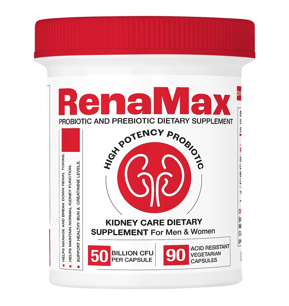 Capsule Kedney recovers & Kedney Care Supplement - 支持正常Kedney功能的Probiotic & Prebiotic Supplement - 每Capsule 5亿 CCFU - 在美国制造(90 Caps (1 Pack))
