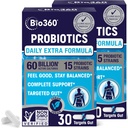 消化健康和免疫支持额外强力Probiotic, 60亿 CMFU & 15 Strains, Gut Health Probiotics for Men and Women Probiotics 支持偶尔的便秘,腹泻,毒气和布洛廷, 60CT
