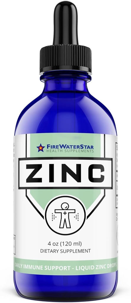 FWS 男婴液体锌补充剂、有机非GMO Vegan、Ionic 锌硫酸液滴、Imune System Boost 健康皮肤支持、60天供应、4 oz