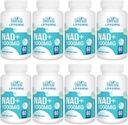 Liposomal NAD+ Supplement 1000 mg → 最高NAD Pontecy → 最大吸收 → 纯NAD Supplement → 能源和DNA修复,老化防御,大脑功能 → 480软胶