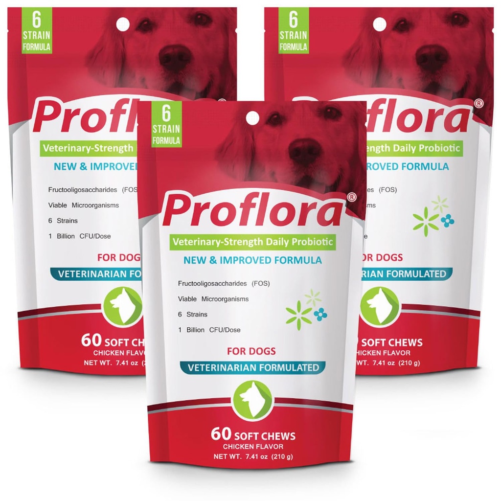 (原始内容存档于2018-03-25) (中文(简体) ). Proflora Probiotic Soft Chews for Dogs - 兽医-Strength Daily Probiotic - 消化健康 - boost Imune System - 皮肤和煤炭健康 - 180 Soft Chews