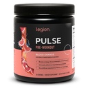 LEGION Pulse Pre Workout - 所有天然氮氧化物预处理饮料给布尔斯能源,Creatine Free,自然甜化,Beta Alanine,Citrulline,Alpha GPC(血橙)