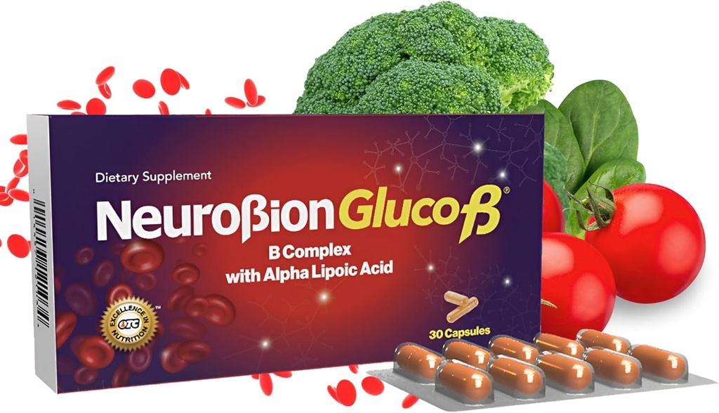 含有Alpha Lipoic酸的Neurobion Gluco B con Acido Alfa Lipoico 饮食综合体