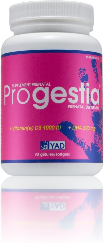 Omega-3脂肪酸妇女产前维生素方案、DHA、Folic Acid、铁、维生素和孕前和孕后营养素方案(90份3个月的药丸供应)。